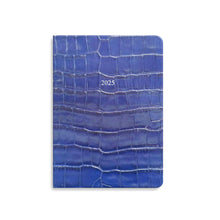 Load image into Gallery viewer, The Midsize OrganiseherTM Diary 2025 in Blue Ink Croc