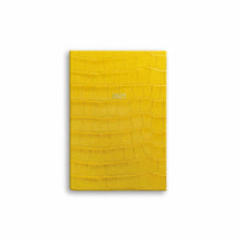 Load image into Gallery viewer, Small Belgravia Diary 2025 in Daffodil Yellow Croc