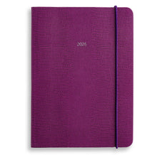 Load image into Gallery viewer, Large Belgravia Diary 2026 in Mulberry Lizard