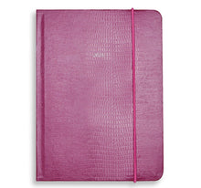 Load image into Gallery viewer, Large Belgravia Diary 2026 in Raspberry Shimmer Iguana