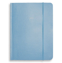 Load image into Gallery viewer, Large Belgravia Diary 2026 in Topaz Blue Lizard