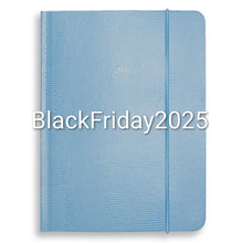 Load image into Gallery viewer, Large Belgravia Diary 2026 in Topaz Blue Lizard