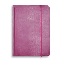 Load image into Gallery viewer, The Midsize OrganiseherTM Diary 2026 in Raspberry Shimmer Iguana