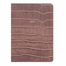 Load image into Gallery viewer, Large Belgravia Diary 2026 in Taupe Croc