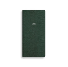 Load image into Gallery viewer, New Slim Pocket Belgravia Diary 2026 in Dark Green Lizard