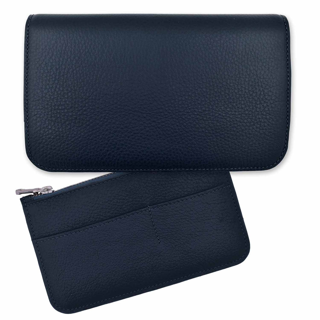 The Chelsea Wallet in Blue Leather