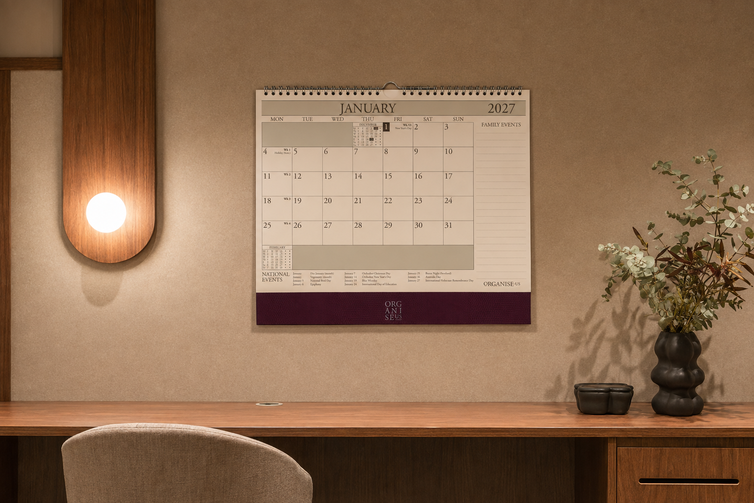The Organiseher™ Wall Calendars