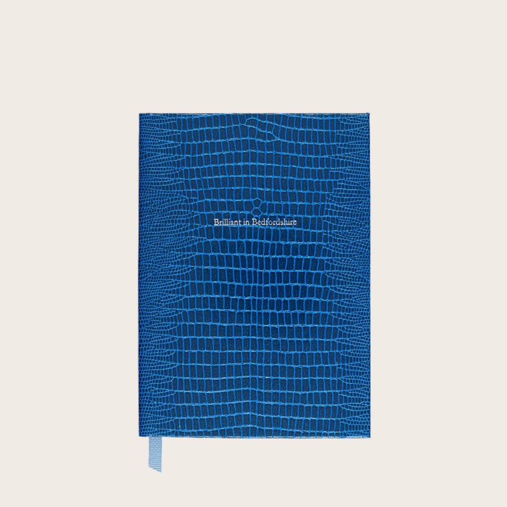 Small Bedfordshire Pellaq Notebook in Tanzanite Iguana