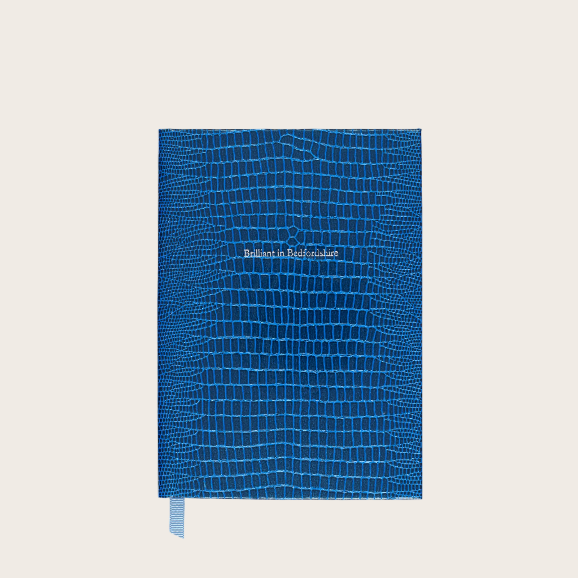 Small Bedfordshire Pellaq Notebook in Tanzanite Iguana