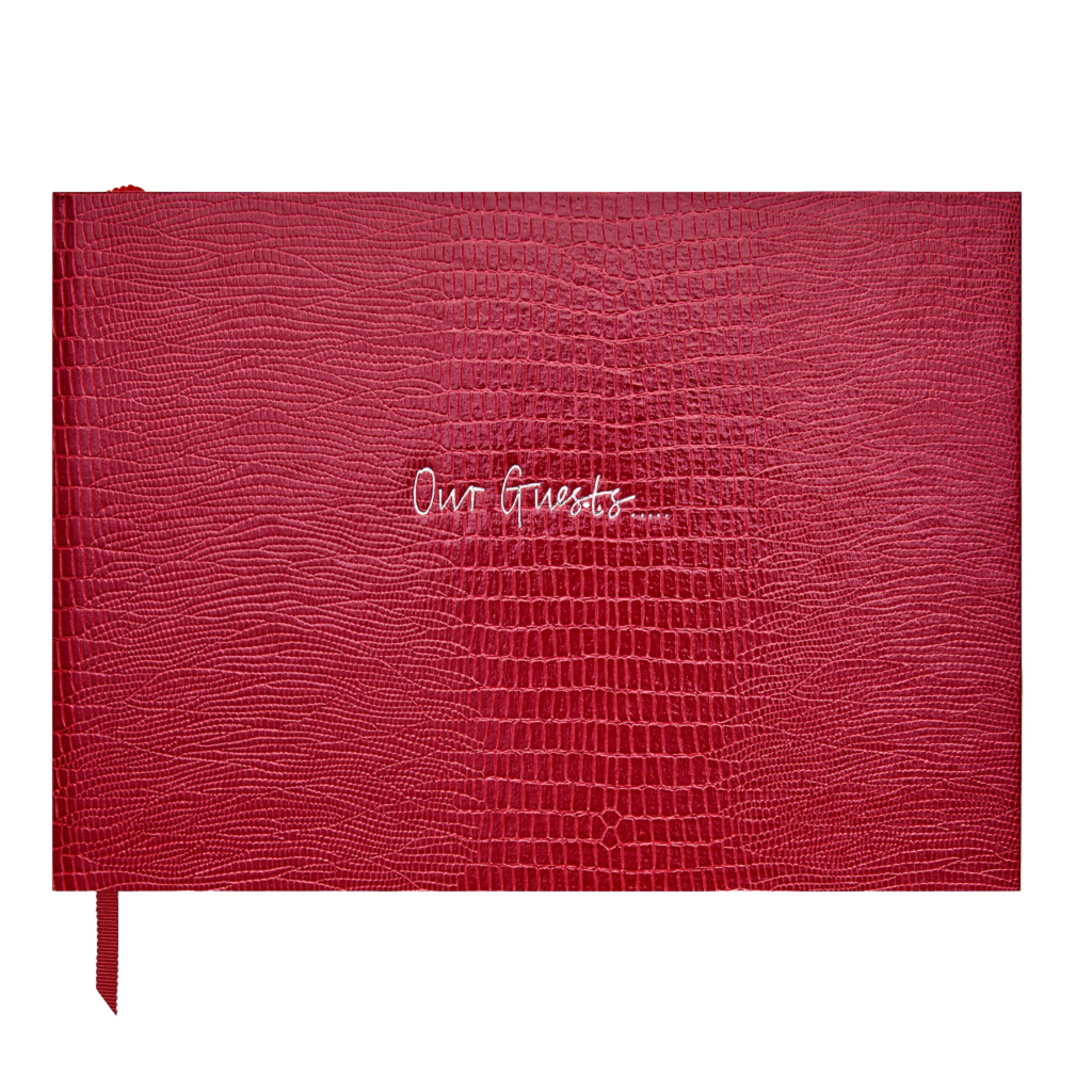 Guest Pellaq Book in Chinese Red Iguana