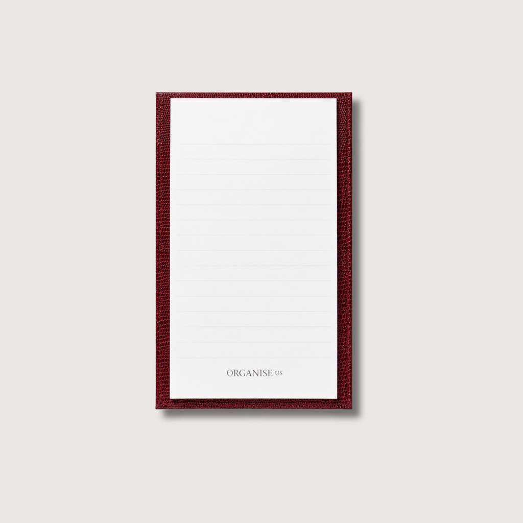 The Flip Pad in Burgundy Lizard Pellaq