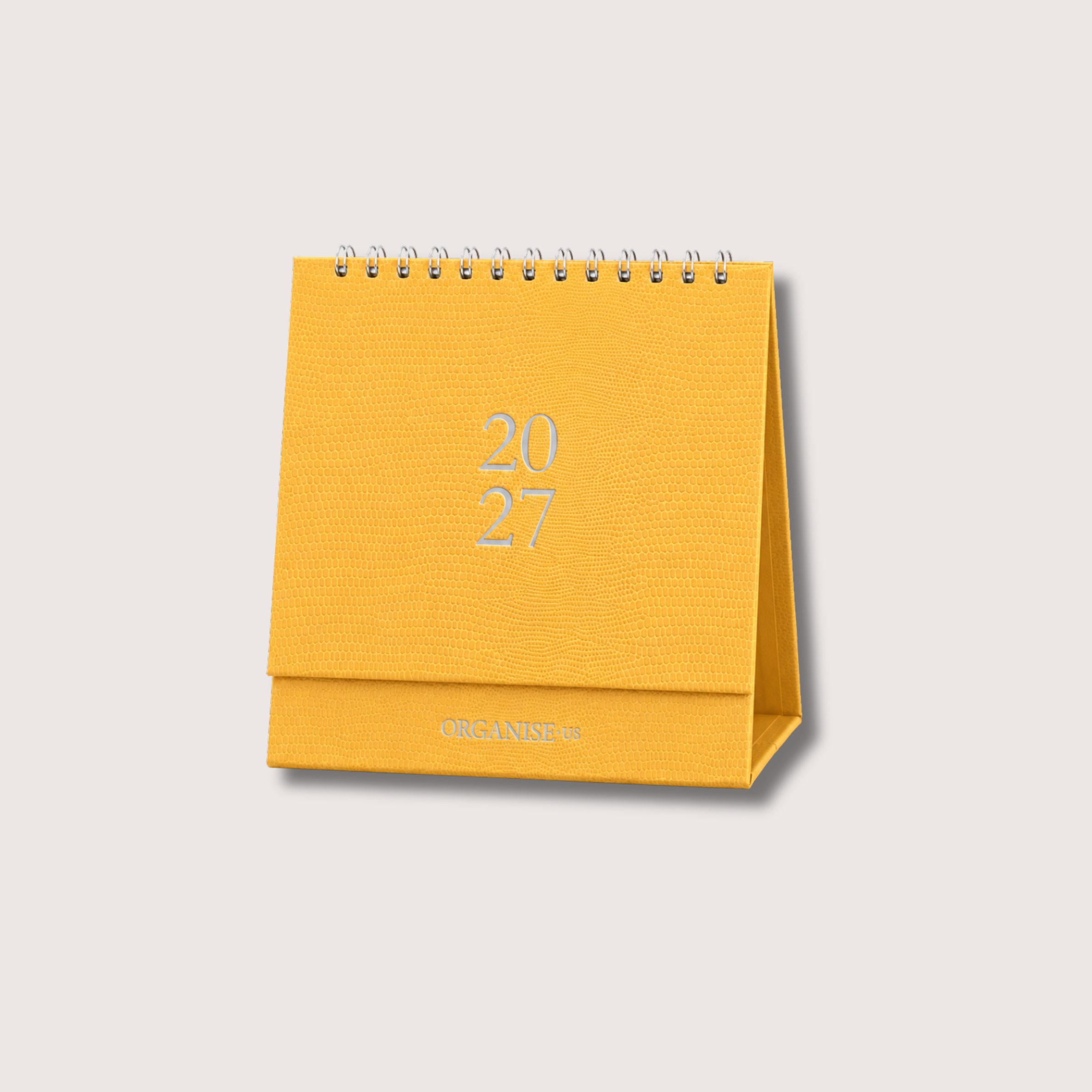 Desk Calendar in Buttercup Lizard - 12 months