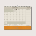 Organiseher™ 16-Month Wall Calendar 2026-2027 in Buttercup Lizard