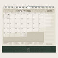 Organiseher™ 16-Month Wall Planner 2025-2026 in Dark Green Lizard
