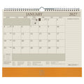 Organiseher™ 16-Month Wall Calendar 2026-2027 in Buttercup Lizard