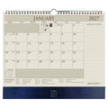 Organiseher™ 16-Month Wall Calendar 2026-2027 in Marine Blue Iguana