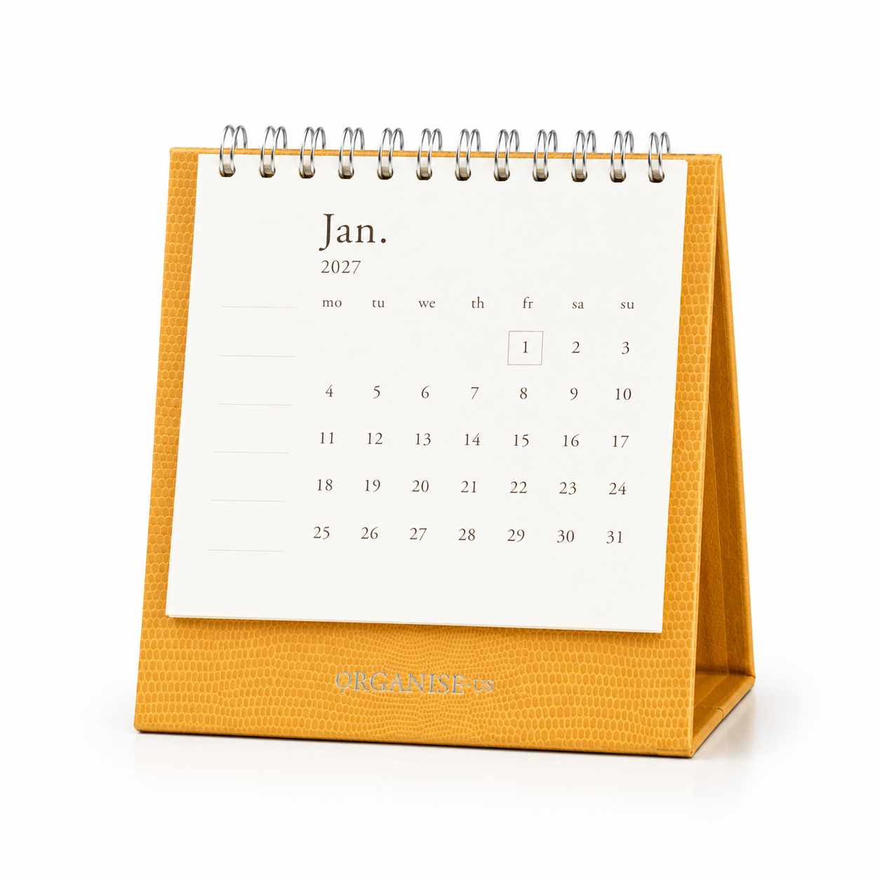 Desk Calendar in Buttercup Lizard - 12 months