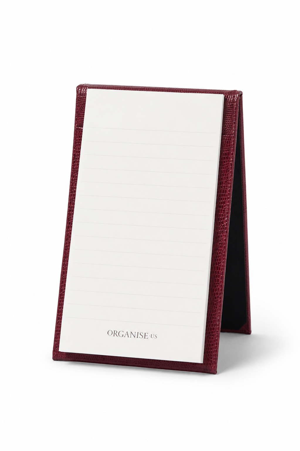 The Flip Pad in Burgundy Lizard Pellaq