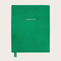 The Grand Plans Leather Notebook in Emerald Green Lizard