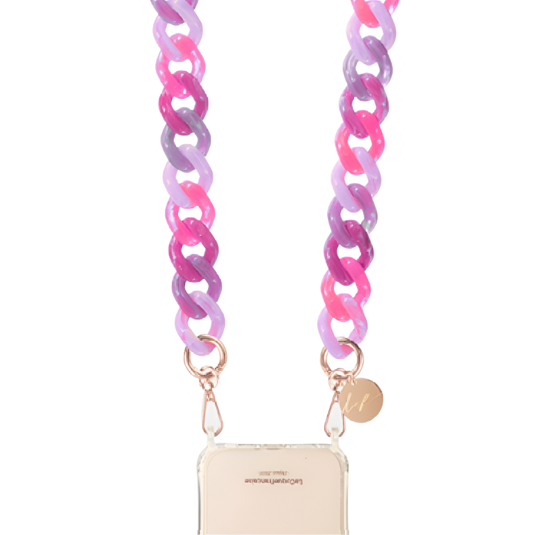 LE313569 | Gia Purple Long Phone Chain 120 cm