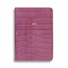 Load image into Gallery viewer, Large Belgravia Diary 2024 in Heather Croc - LIMITED STOCK
