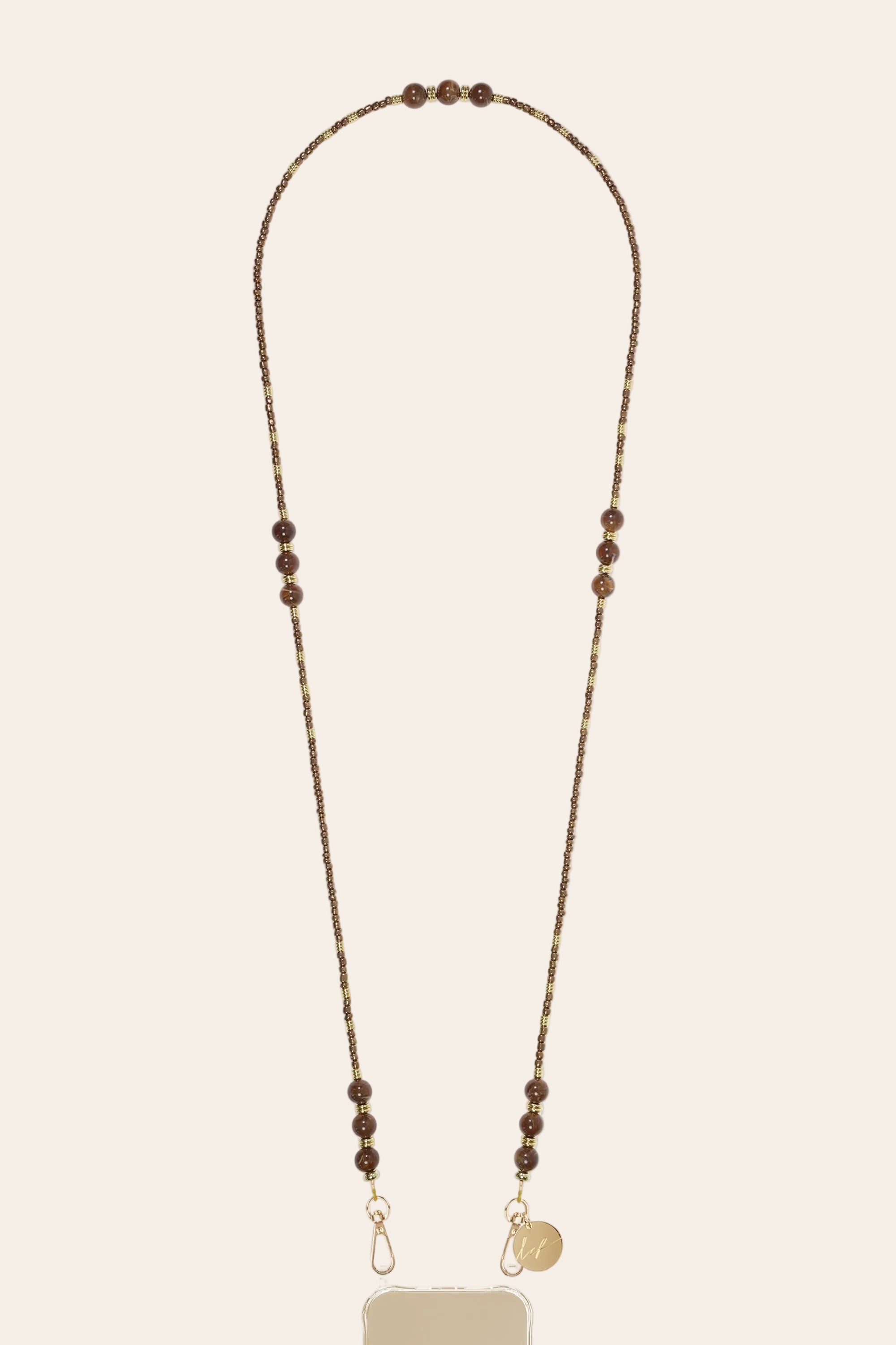 LE321986 | Iris Bronze Long Phone Chain 120 cm
