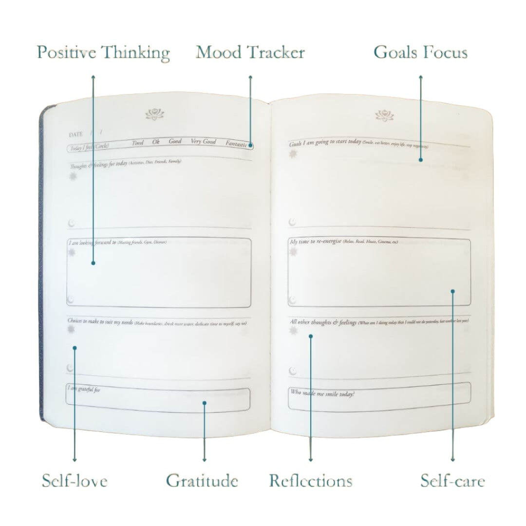 Wellness Journal in Cornflower Blue Galuchat Pellaq