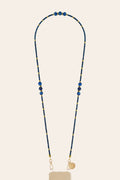 LE324651 | Iris Marine Blue Long Phone Chain 120 cm
