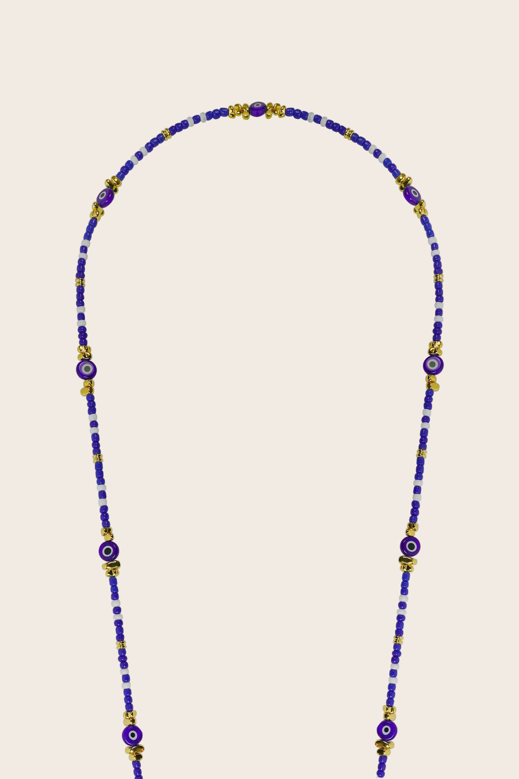 LE324677 | Paros Blue Long Phone Chain 120 cm