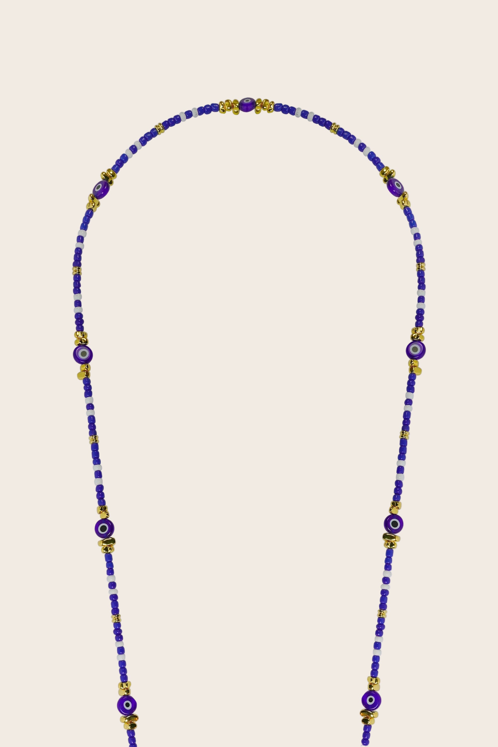 LE324677 | Paros Blue Long Phone Chain 120 cm