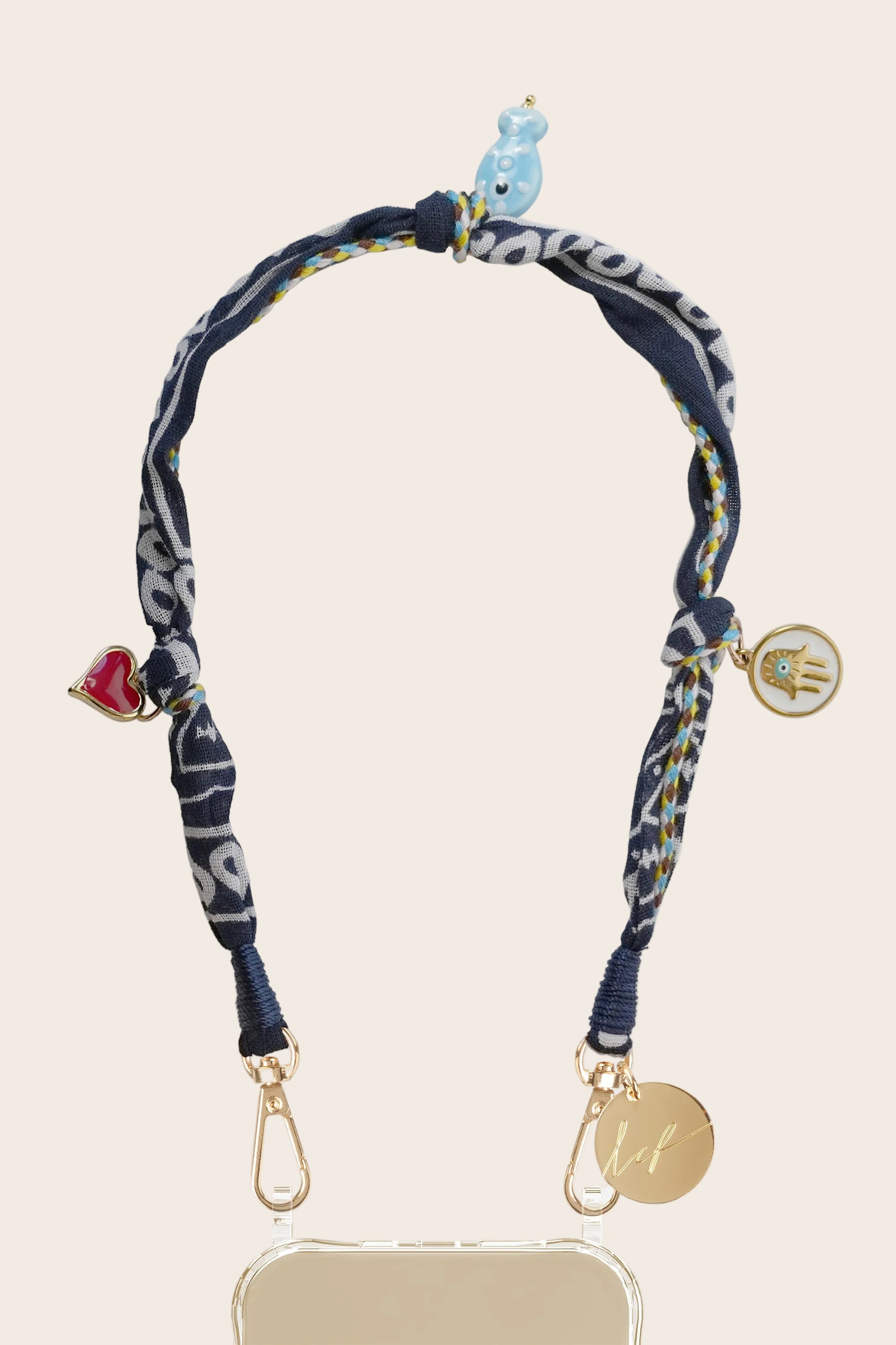 LE324735 | Laia Navy Wrist Phone Chain
