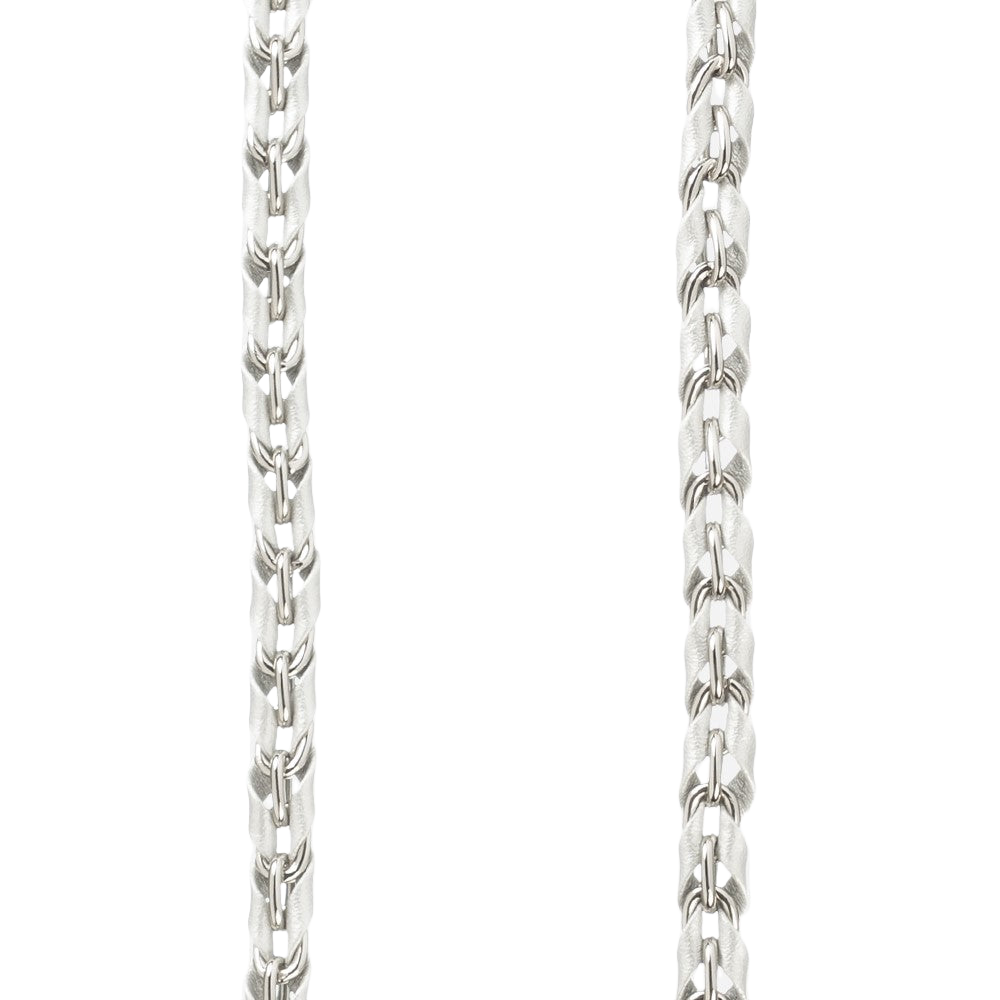 LE314923 | Lou Silver Long Phone Chain 120 cm