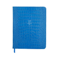Decide Ditch Delegate Do! - Large in Cerulean Blue croc - Feint ruled