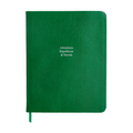 Large Ruled Leather Notebook in Emerald Green Lizard - Adventures Expeditions & Travels