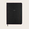 Large Ruled Pellaq Notebook in Black Lizard
