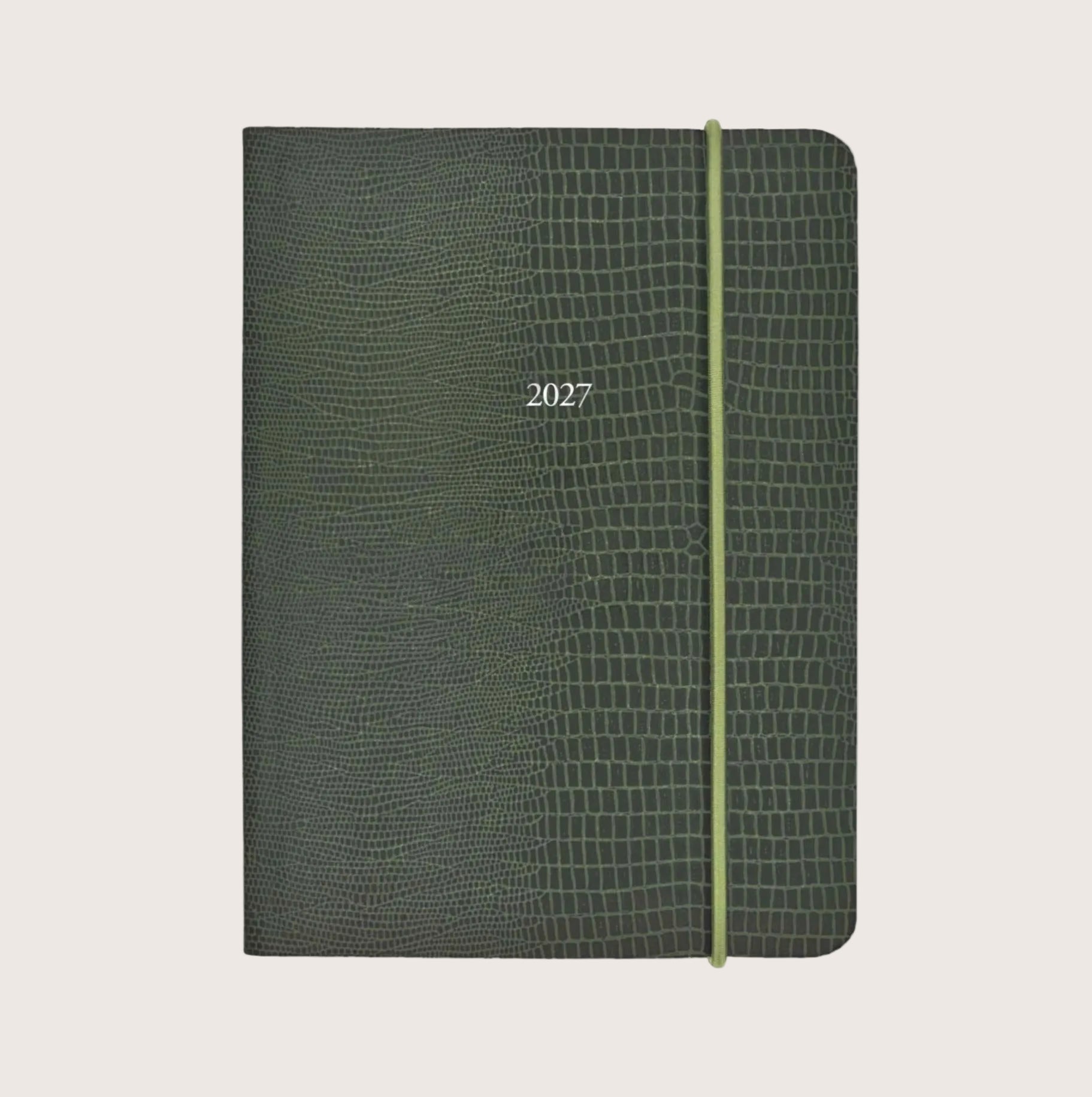 Large Pellaq Organiseher™ Diary 2027 in Khaki Iguana
