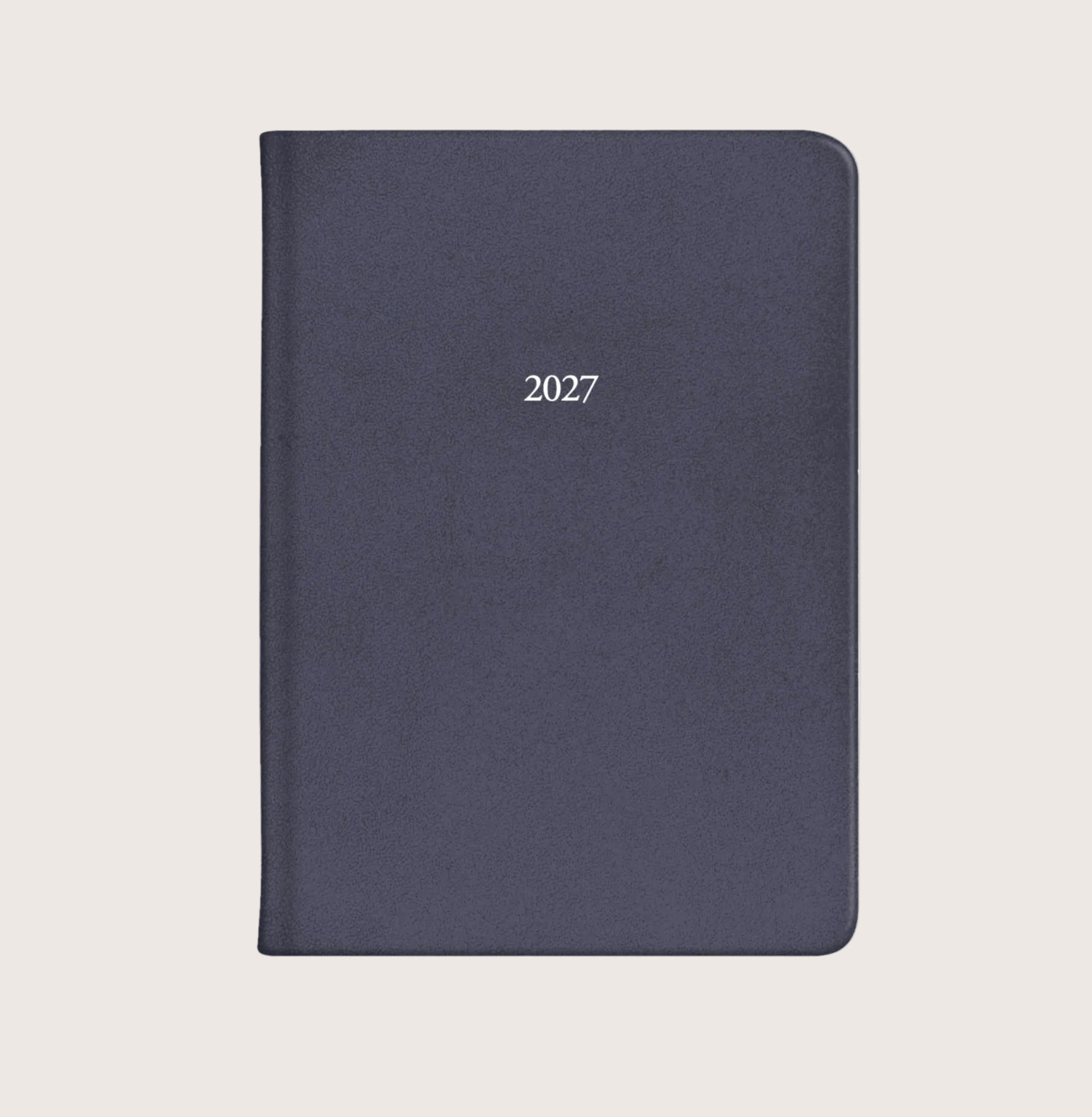 Large Soft Leather Belgravia Diary 2027 in Navy