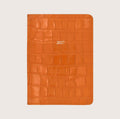 Large Leather Organiseher™ Diary 2027 in Tangerine Orange Croc