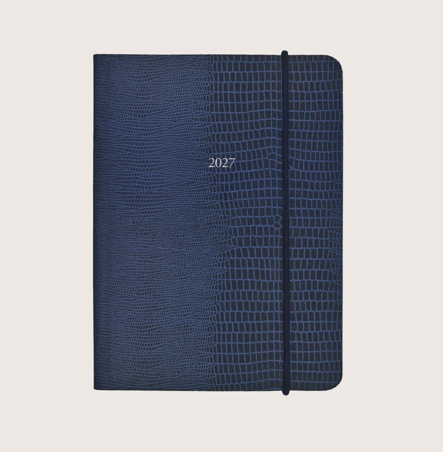 Large Pellaq Organiseher™ Diary 2027 in Marine Blue Iguana