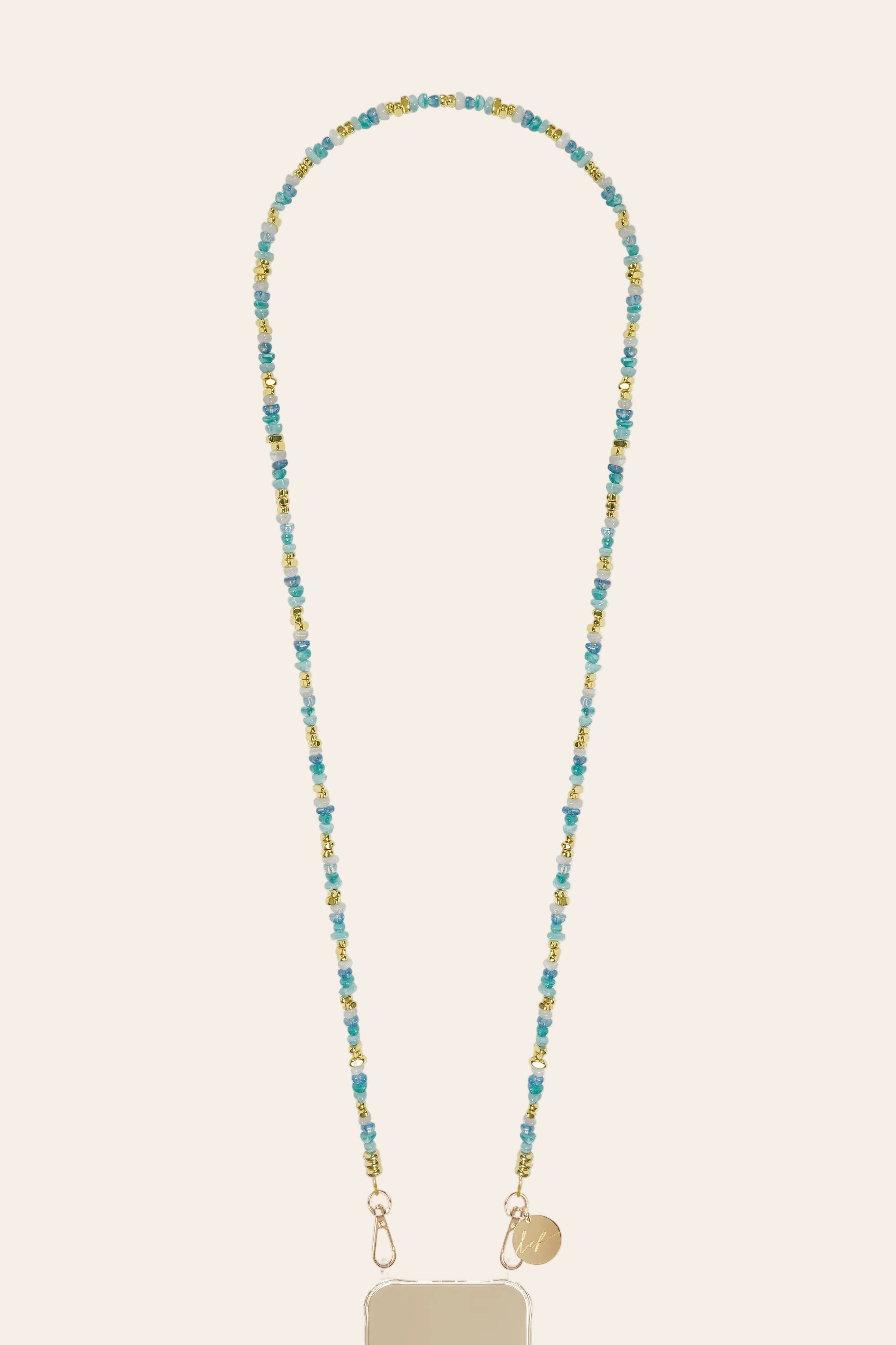 LE324659 | Liviya Blue Long Phone Chain 120 cm