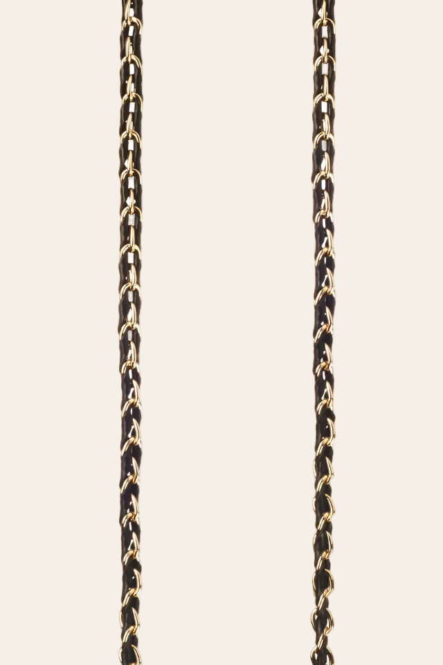 LE304697 | Lou Black Long Phone Chain 120 cm
