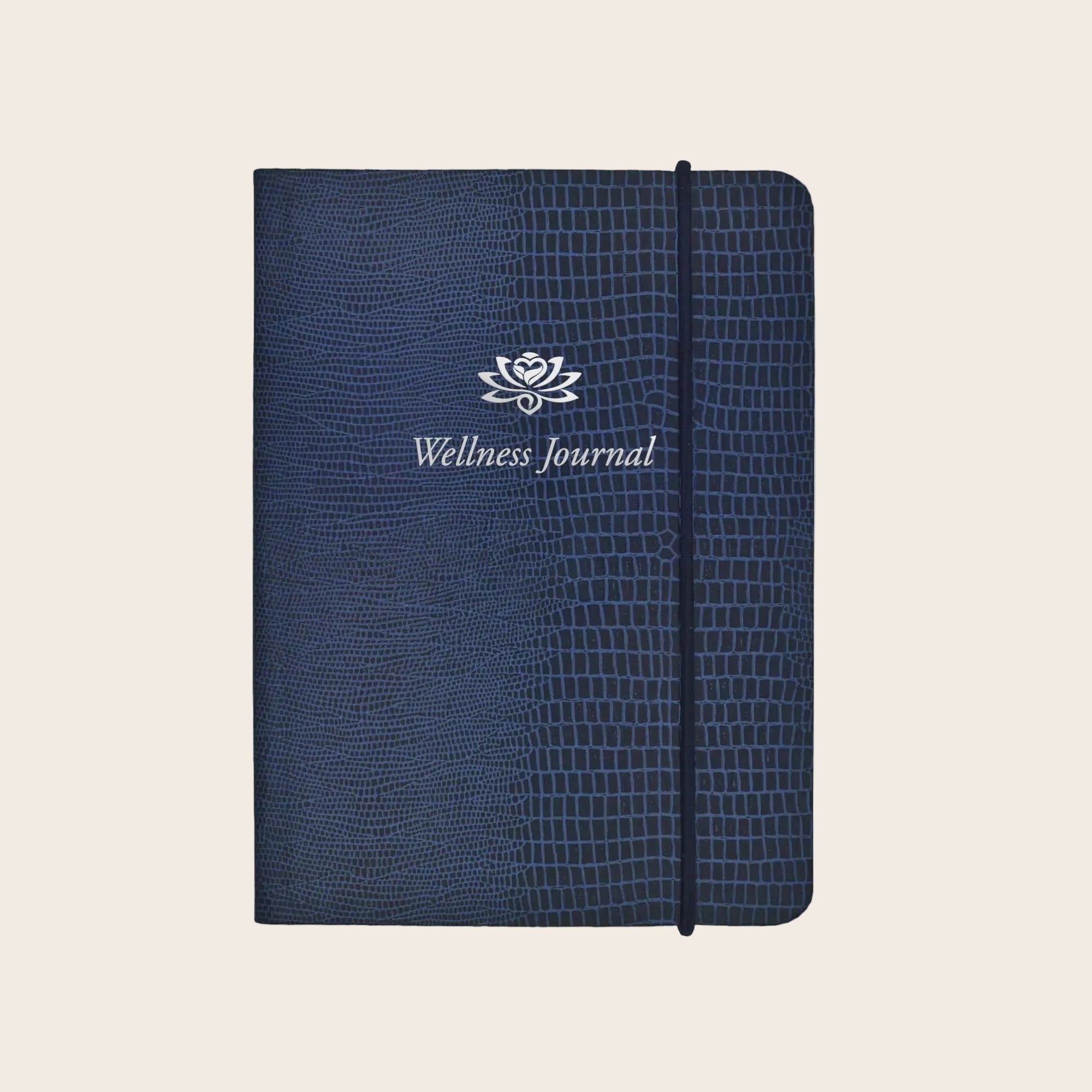 Wellness Journal in Marine Blue Iguana Pellaq