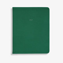 Load image into Gallery viewer, Midsize Belgravia Diary 2024 in Forest Green Lizard
