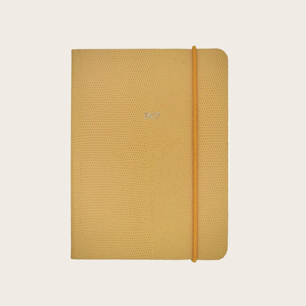 Midsize Pellaq Organiseher™ Diary 2027 in Buttercup Lizard