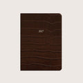 Midsize Leather Belgravia Diary 2027 in Espresso Croc