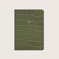 Midsize Leather Belgravia Diary 2027 in Olive Croc