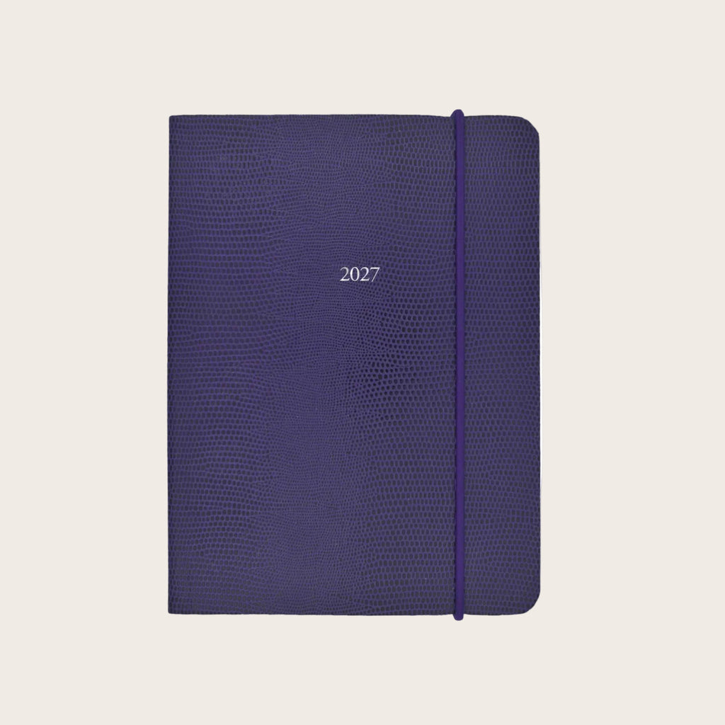 Midsize Pellaq Belgravia Diary 2027 in Plum Lizard