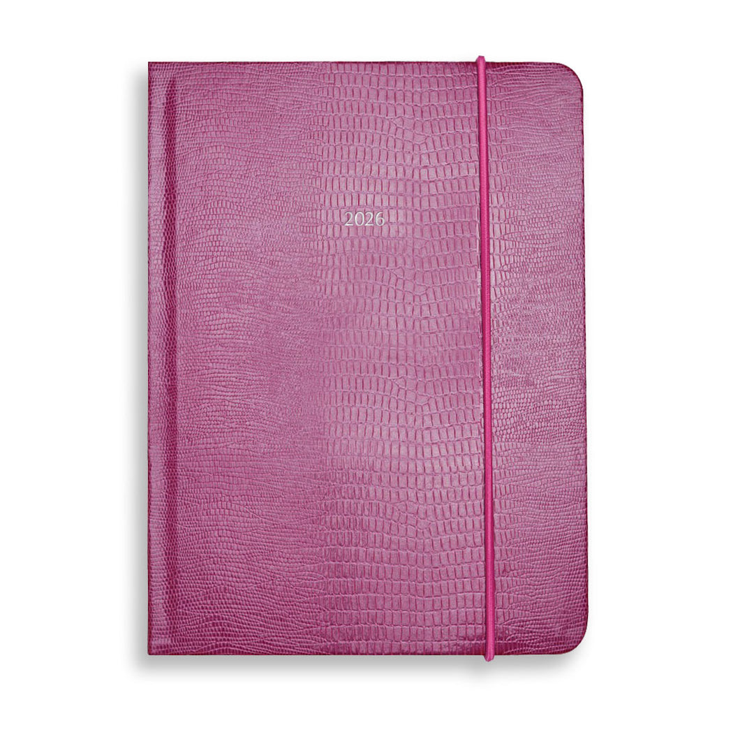 The Midsize OrganiseherTM Diary 2026 in Raspberry Shimmer Iguana