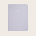 Midsize Ruled Leather Notebook in Lilac Lizard