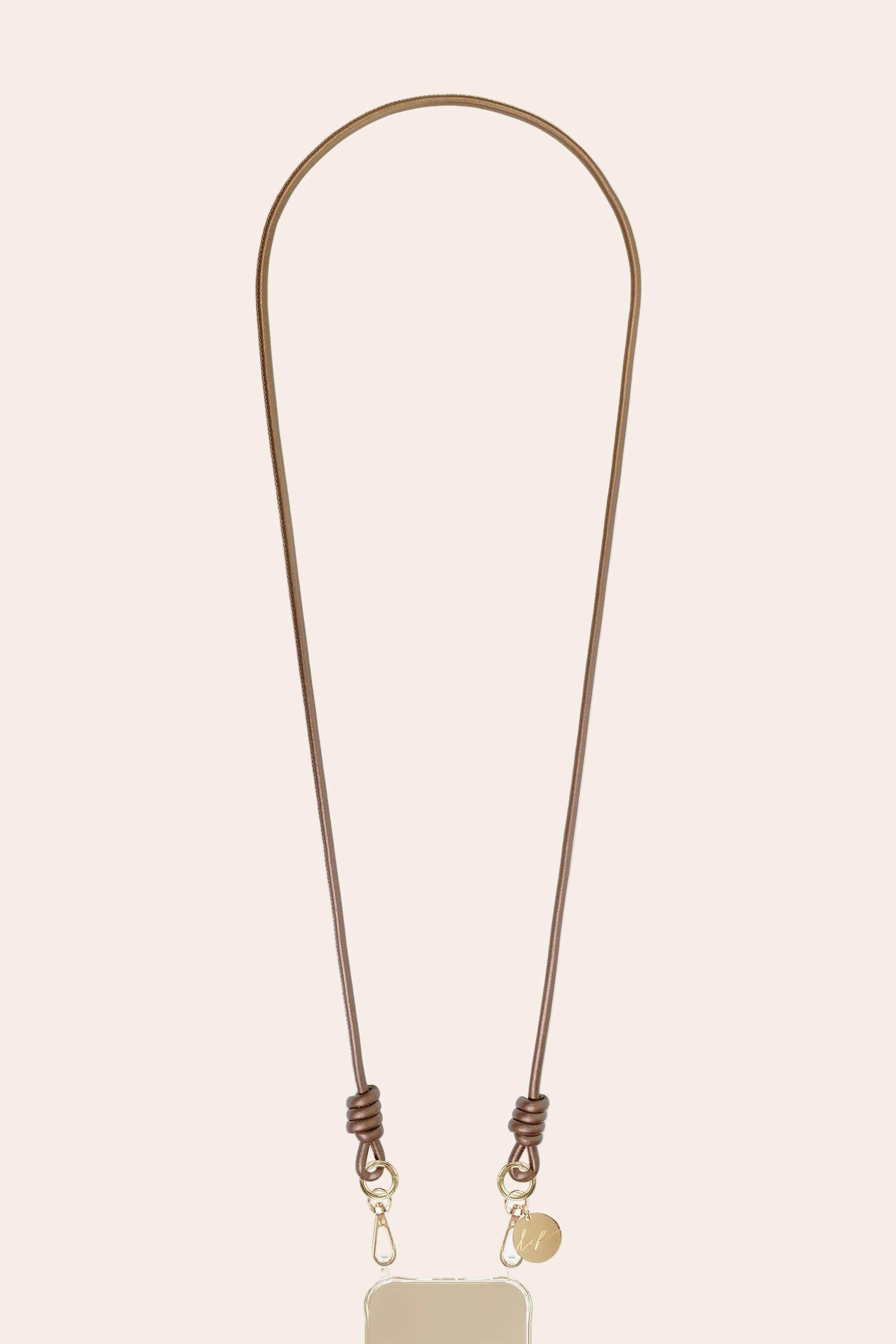 LE324629 | Nolan Bronze Long Phone Chain 120 cm